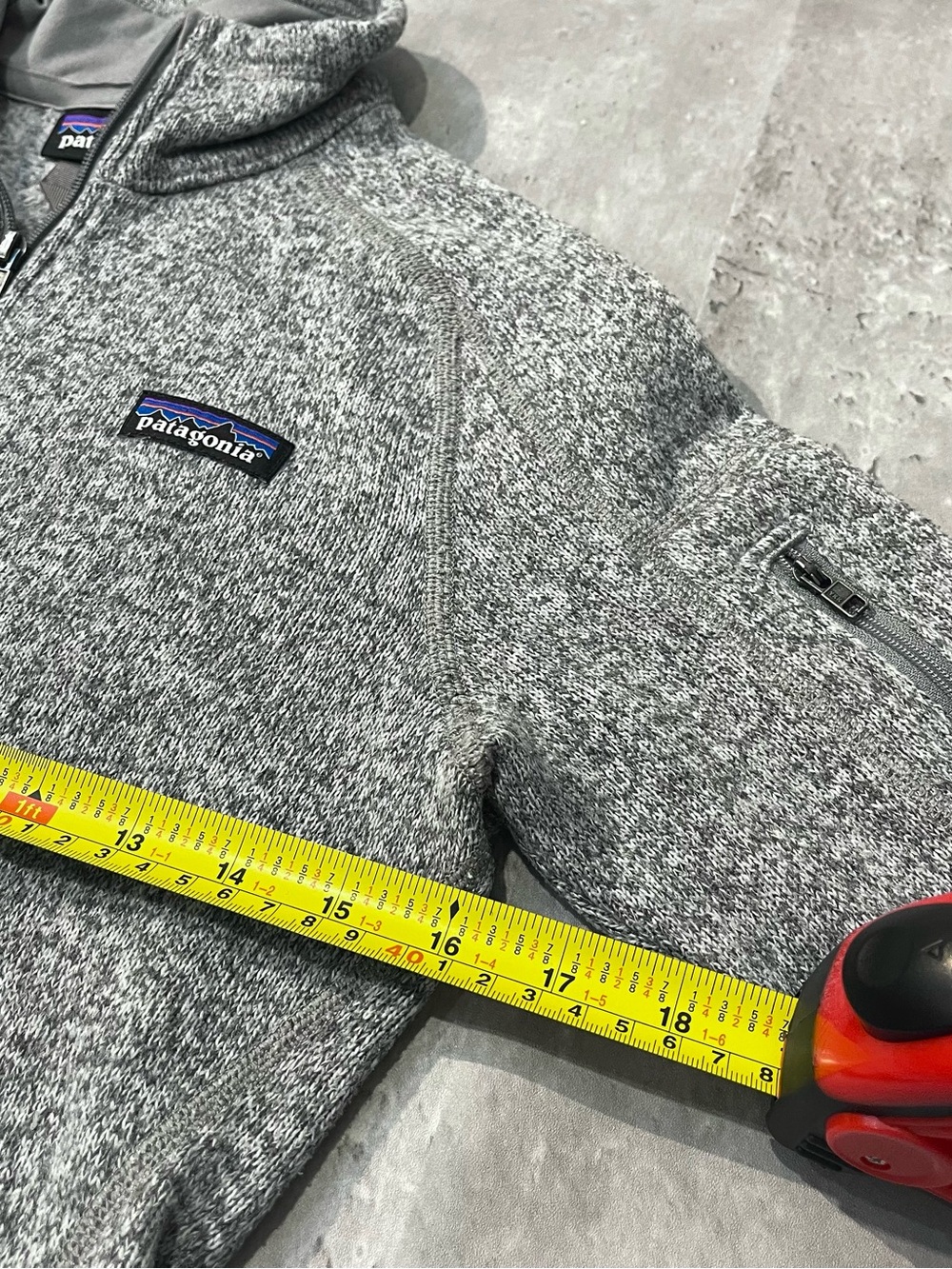 Patagonia quarter zip fleece grey sweater womens XS - Picture 4 of 5
